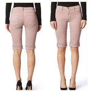 NWT Hudson AMELIA Shorts Bermuda Cuffed Short FLEU Stretch size 26 NEW